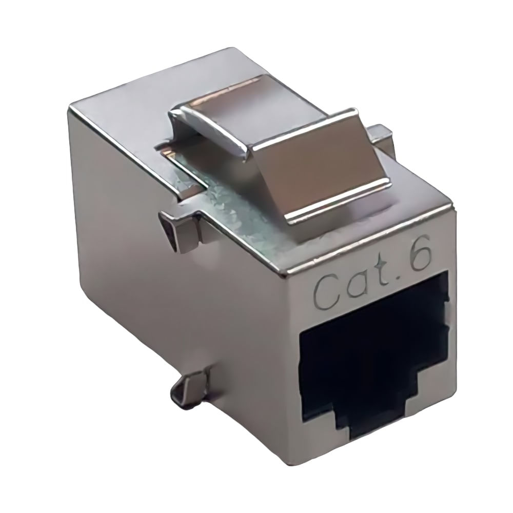 Emenda keystone RJ45 Cat6 8 x 8 Blindado